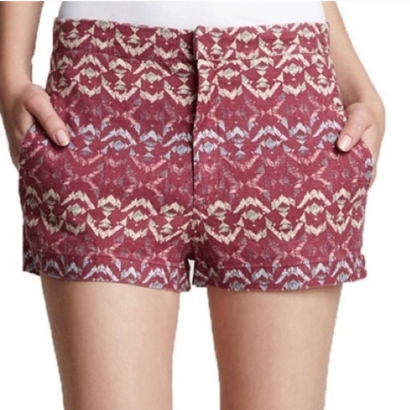 Free People Pants - Free People Wild Plum Shorts Pink /Purple Print Size 6